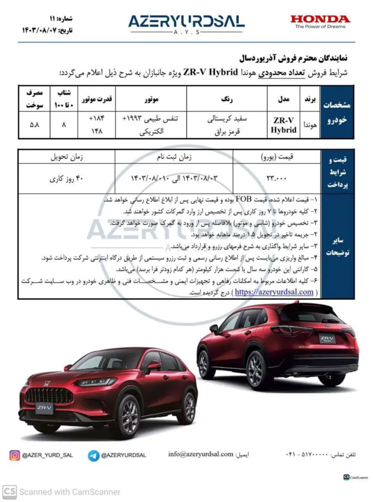 هوندا ZR-V